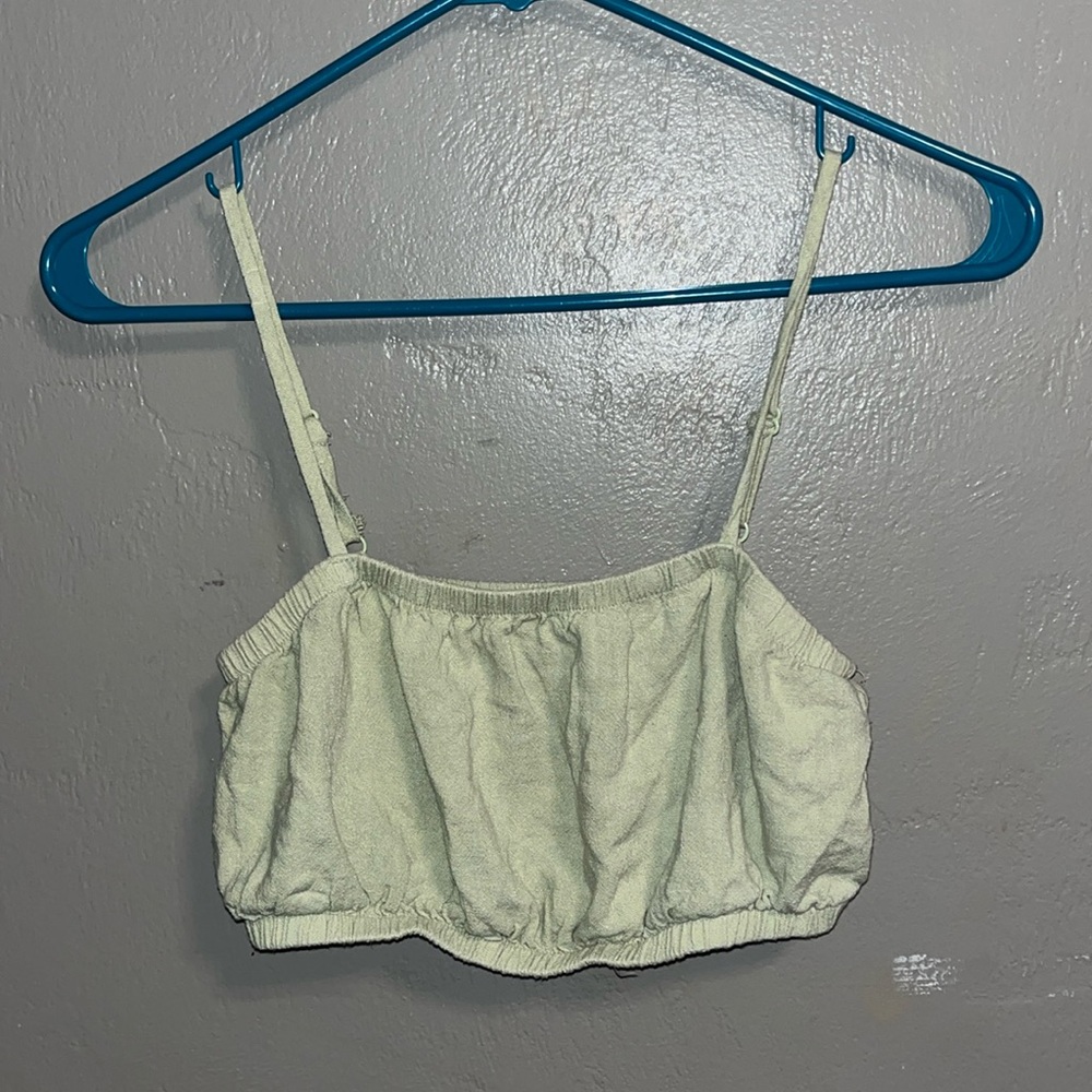 Green micro top